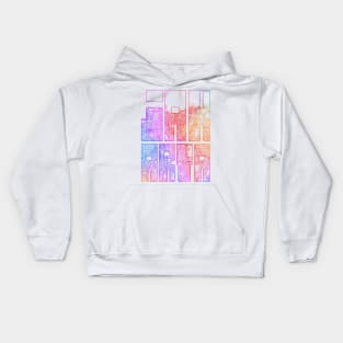 Jakarta, Indonesia City Map Typography - Colorful Kids Hoodie